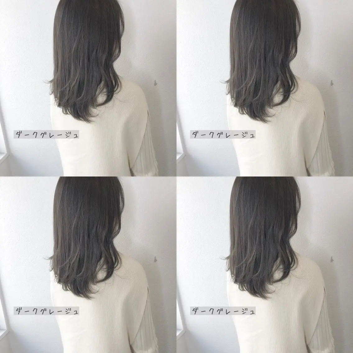 セミロング カラー ブリーチ ブリーチなしカラー あさだ しゅうたろうのヘアスタイル