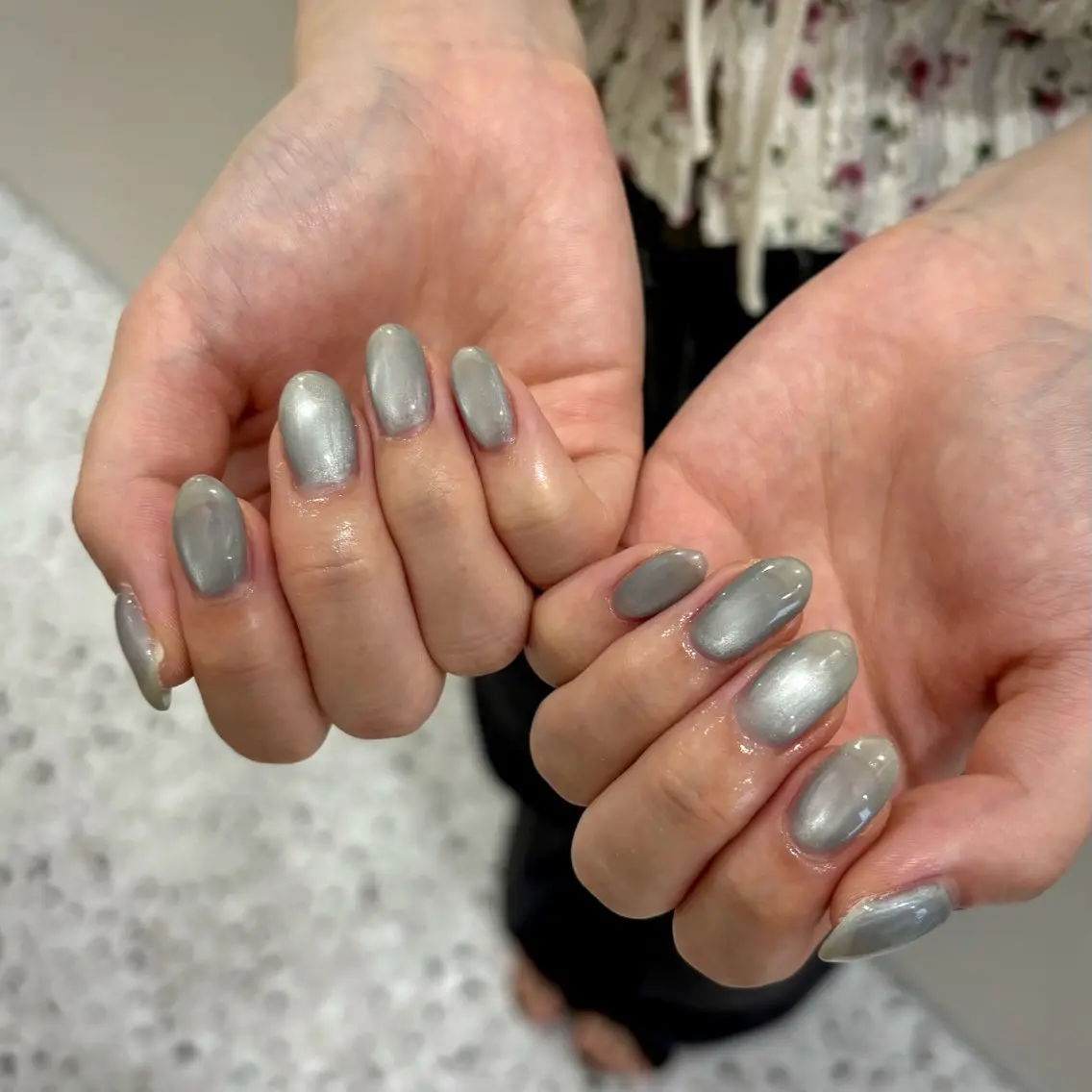 ネイル マグネットネイル メンズネイル ニュアンスネイル ワンカラーネイル シンプルネイル ハンドネイル あいり/ NailLife金山のネイルデザイン