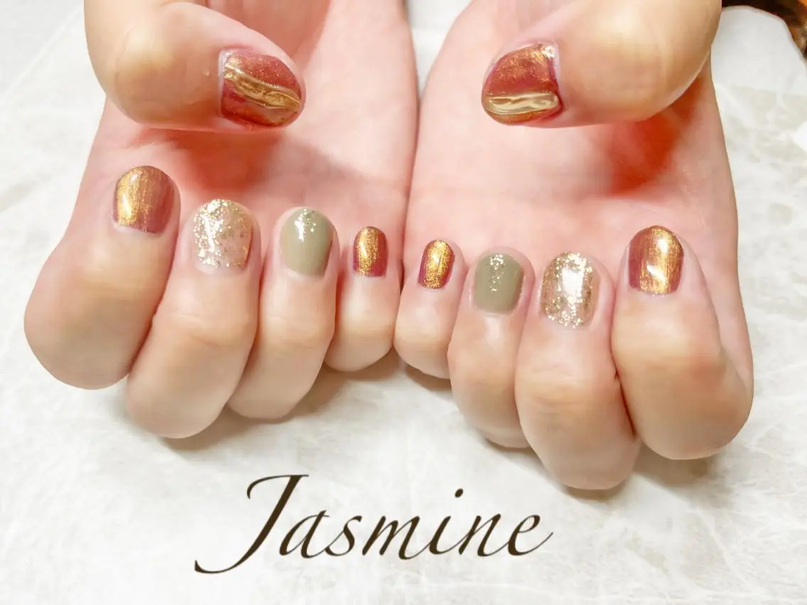 ネイル ハンドネイル Jasmine 林のネイルデザイン