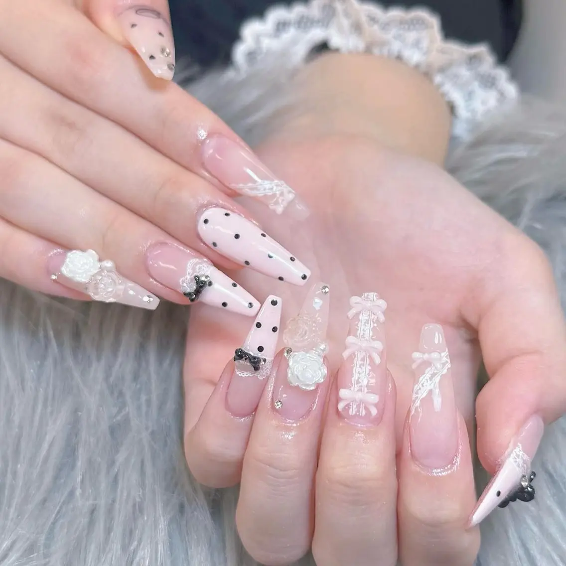 ネイル ハンドネイル ANH ゴテゴテネイルのネイルデザイン