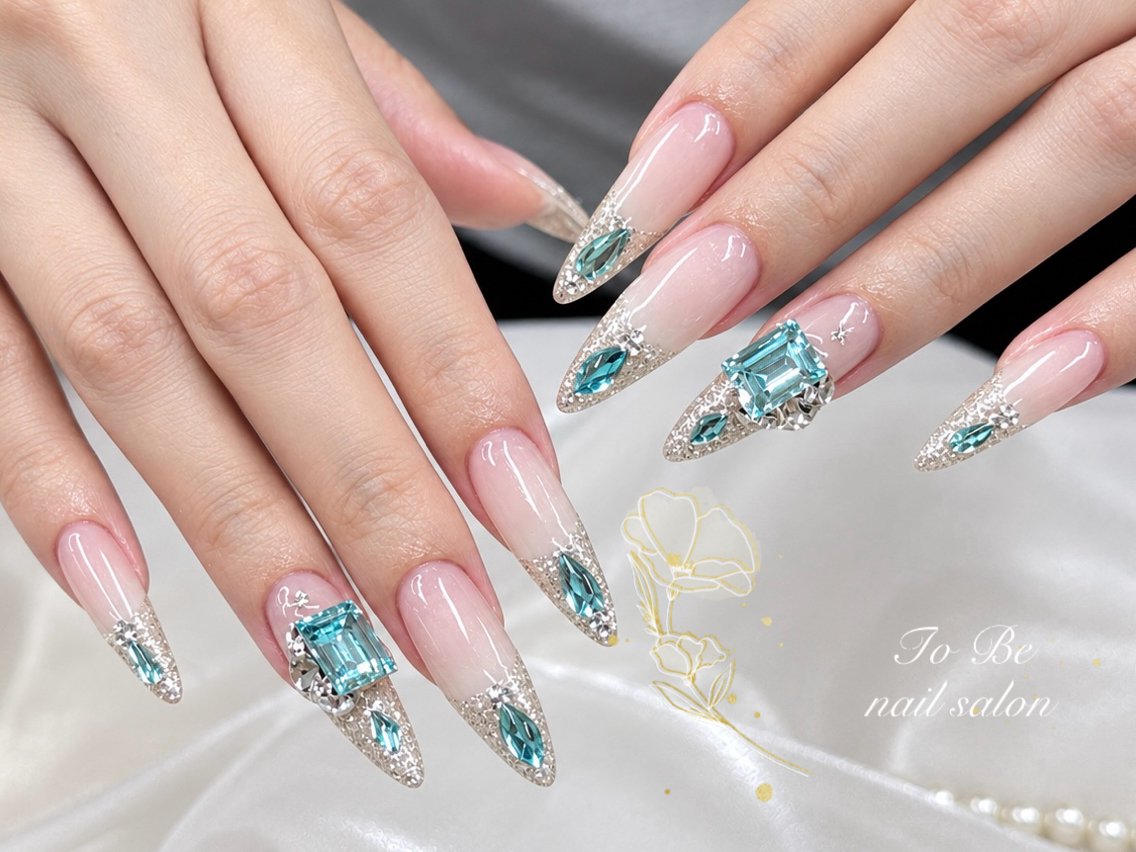 ロング ハンドネイル Nail Salon To Be珈月のネイルデザイン