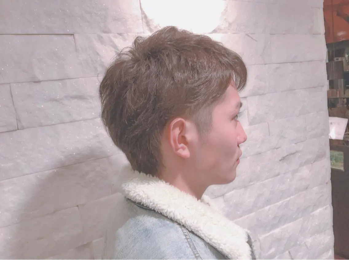 ショート メンズ YUI𓍯エクステ /ニュアンスカラーのヘアスタイル