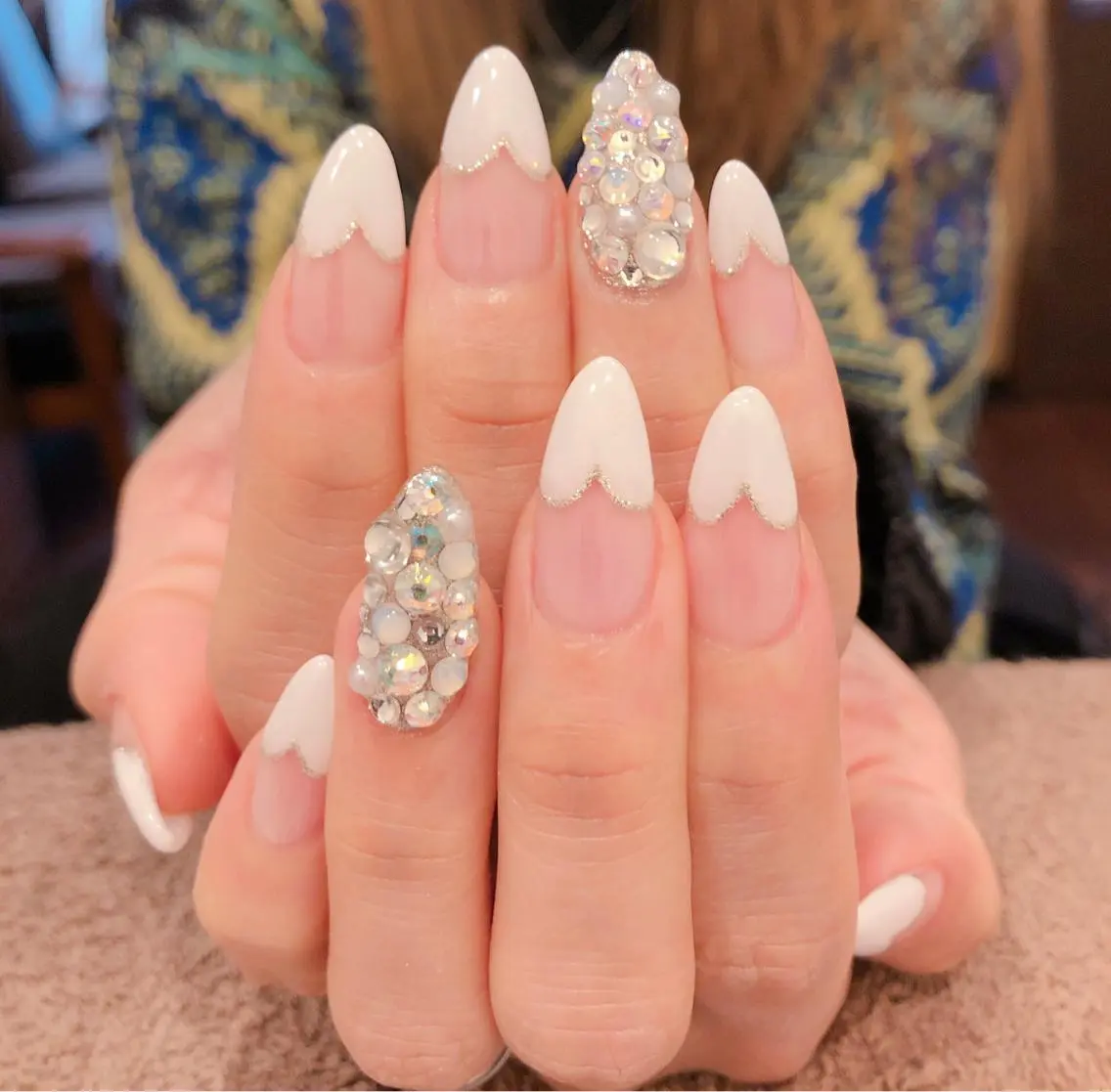 ネイル クリアネイル スカルプネイル ブライダルネイル BEBE BEAUTEのネイルデザイン