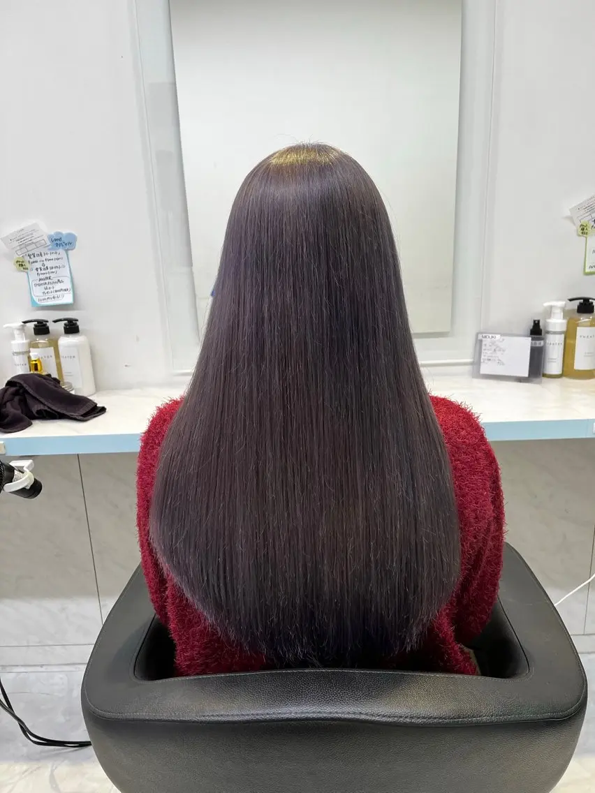 ロング カラー ヘアカラー トリートメント ブリーチカラー 🩵MIZUKIのヘアスタイル