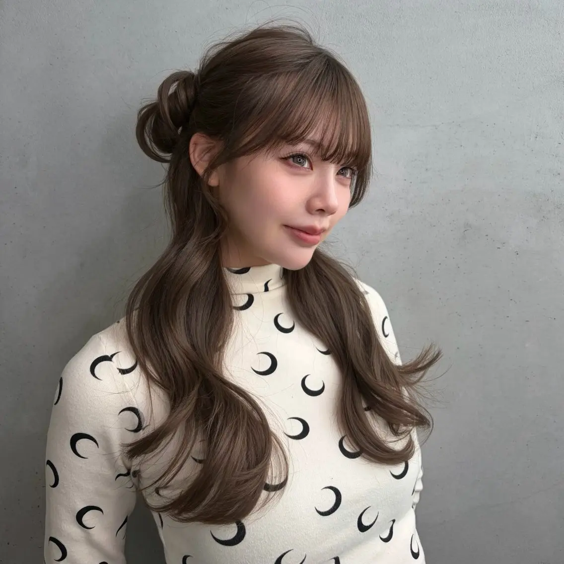 ロング ヘアセット offwhite Nano🪩🧡のヘアスタイル