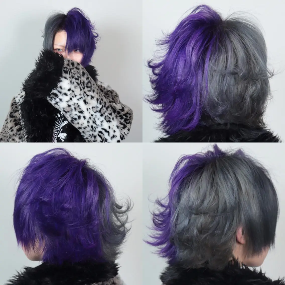 ショート カラー ヘアアレンジ シルバー ヘアセット 秋葉 洸平のヘアスタイル