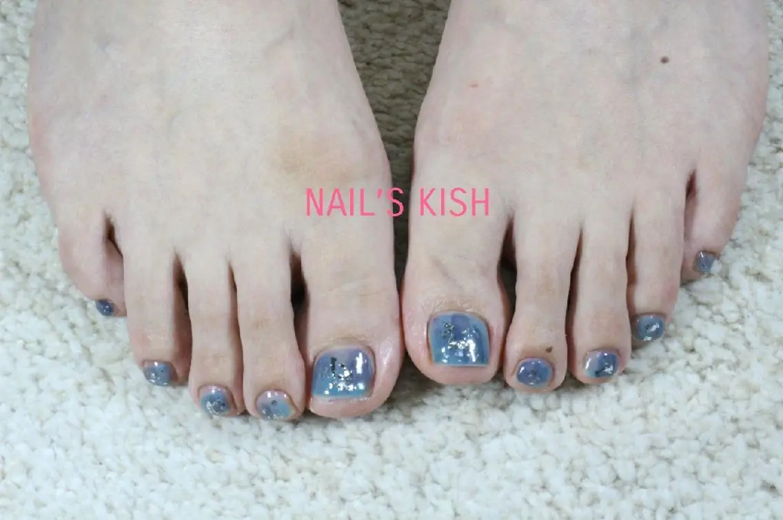 ネイル フットネイル ニュアンスネイル NAIL'S KISHのネイルデザイン
