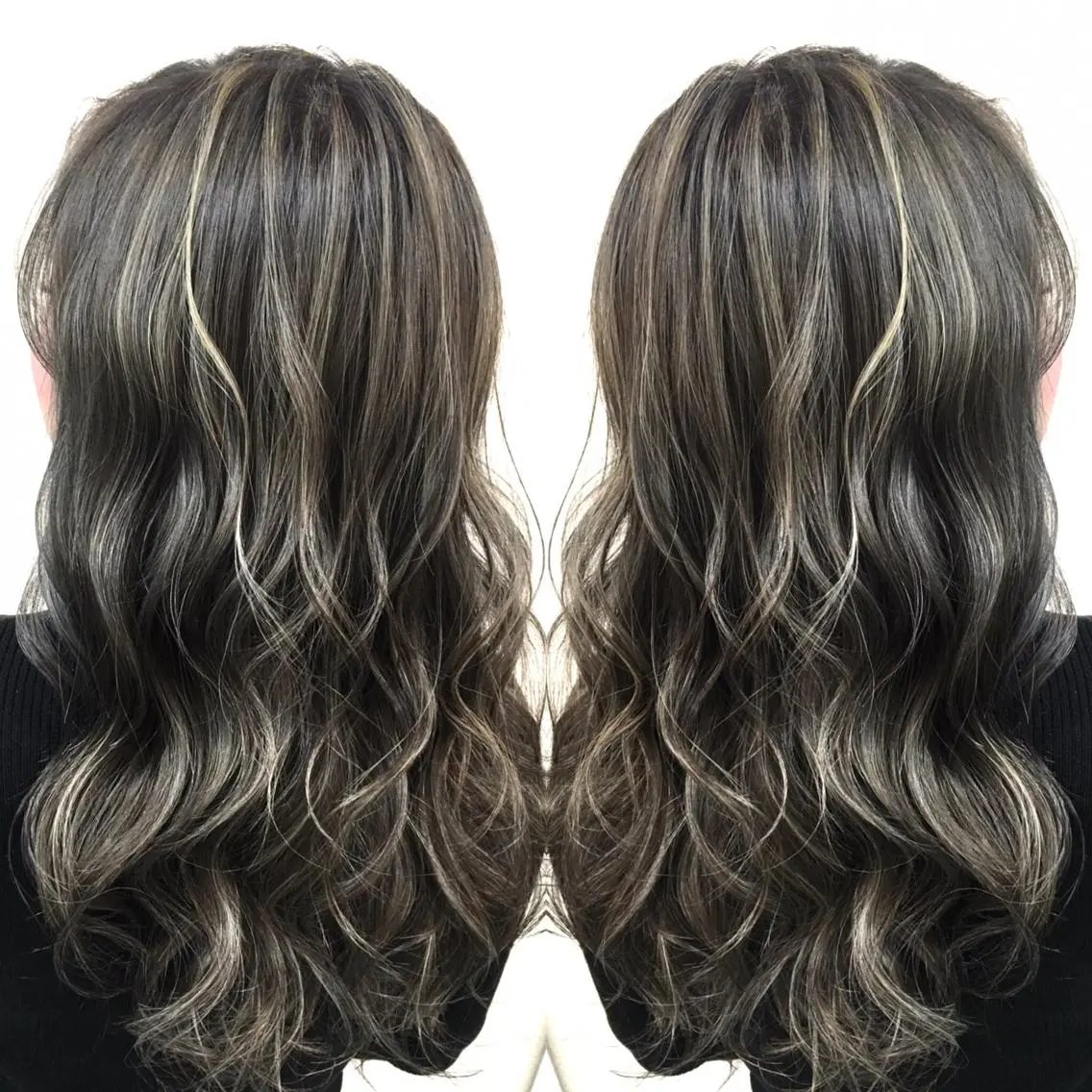 ロング カラー ハイライトカラー 3Dハイライト ハイライト ヘアカラー トリートメント 井上 一平のヘアスタイル