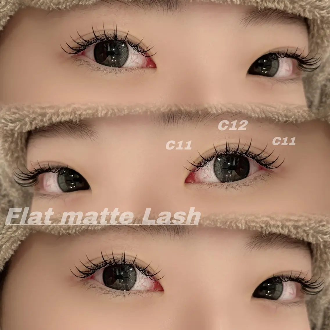 マツエク・マツパ 束感まつ毛 Cカール フラットラッシュ マツエク Eye ELSA lash栄店の眉毛・アイブロウイメージ