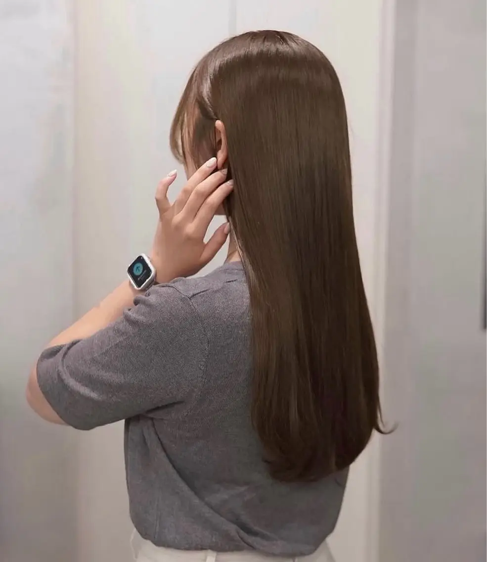 ロング カット ヘアカラー トリートメント 髪質改善/ベージュ 🎀mikuのヘアスタイル