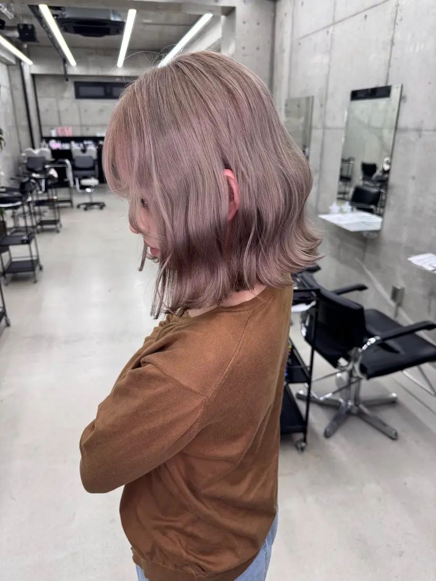 カラー Asami/名古屋/ ハイトーン/デザインのヘアスタイル