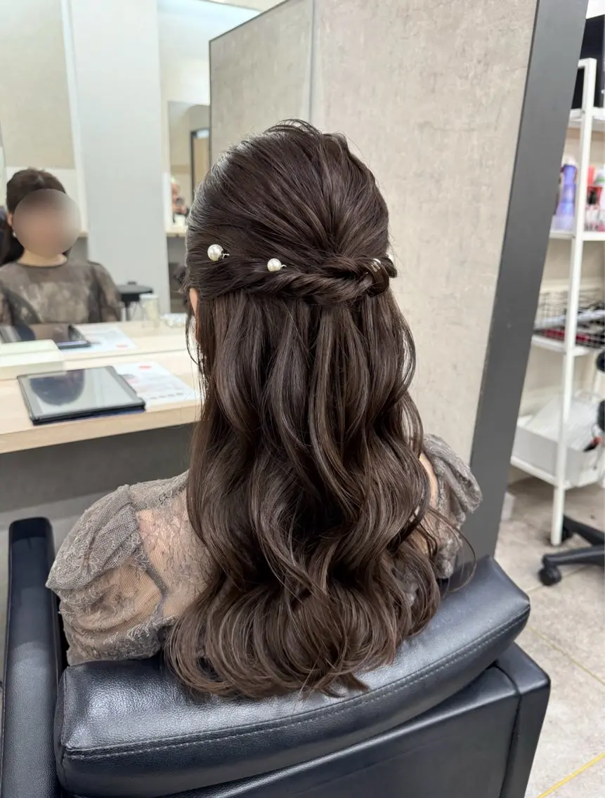 🌱イベントヘアセットの写真