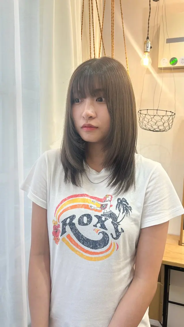 ミディアム ヘアカラー Itsuki モデル募集中♩のヘアスタイル