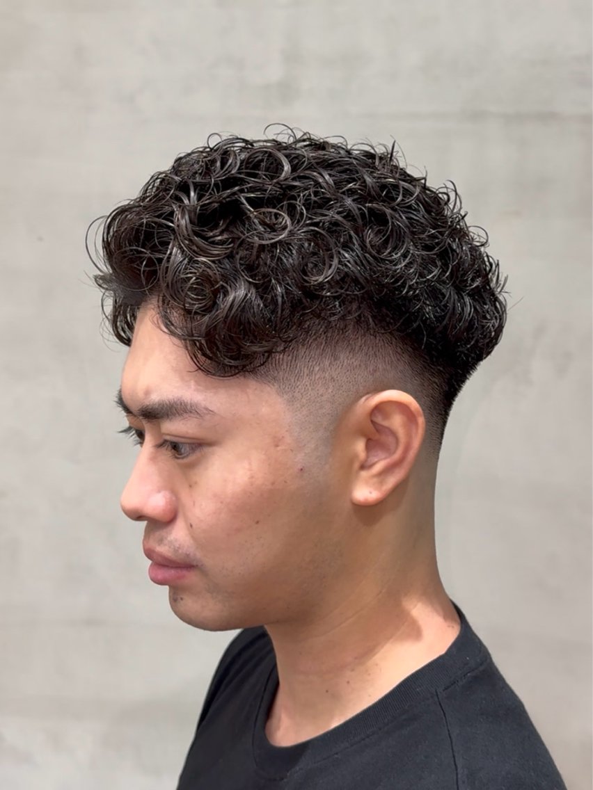 フェード💈➕パーマ➕aujua3stepトリートメント(メンズ)の写真