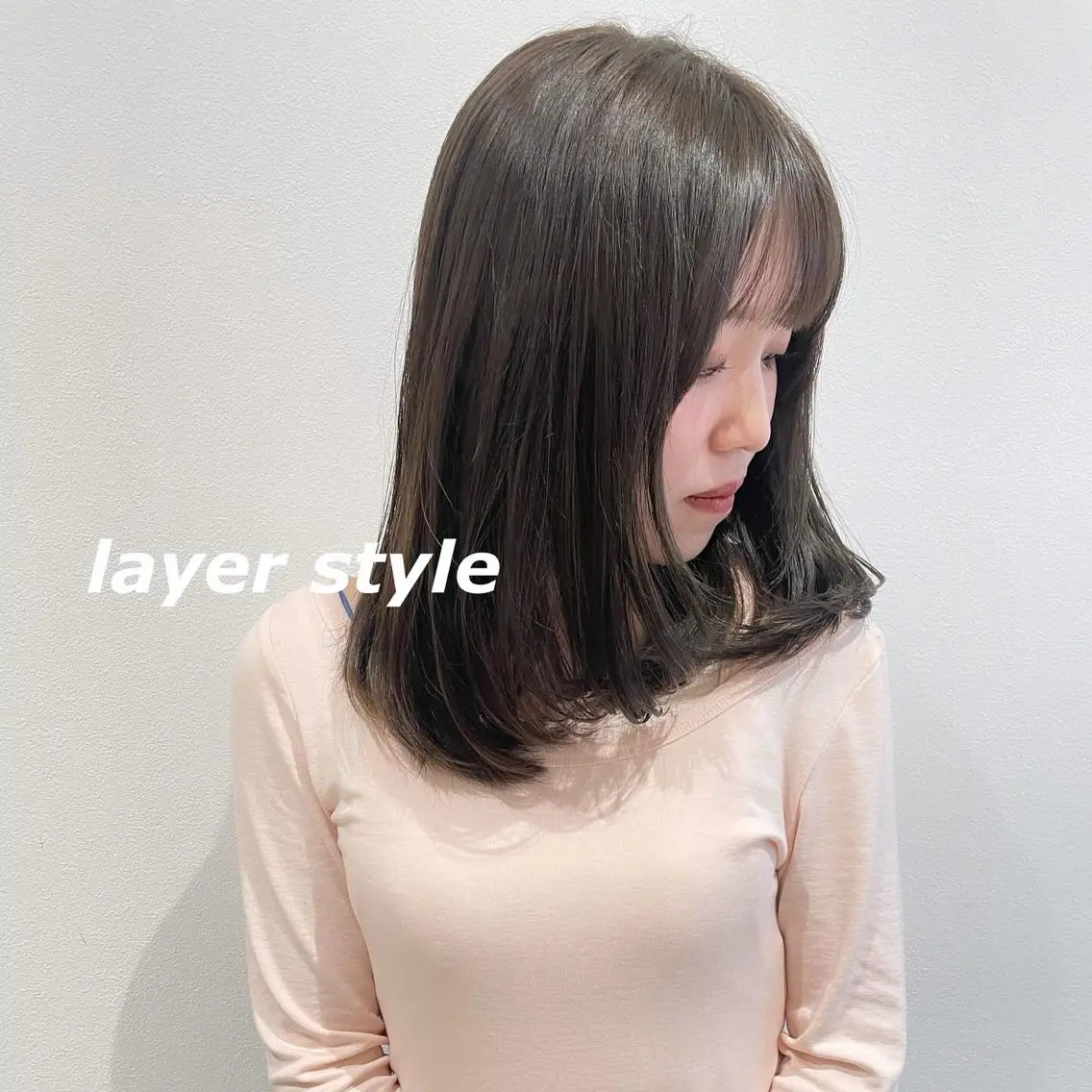 ミディアム カラー 切りっぱなしボブ ショートボブ ボブ 顔まわりレイヤー 髪質改善 カット ヘアカラー トリートメント 北九州美容室 🕊️わかな✂︎のヘアスタイル