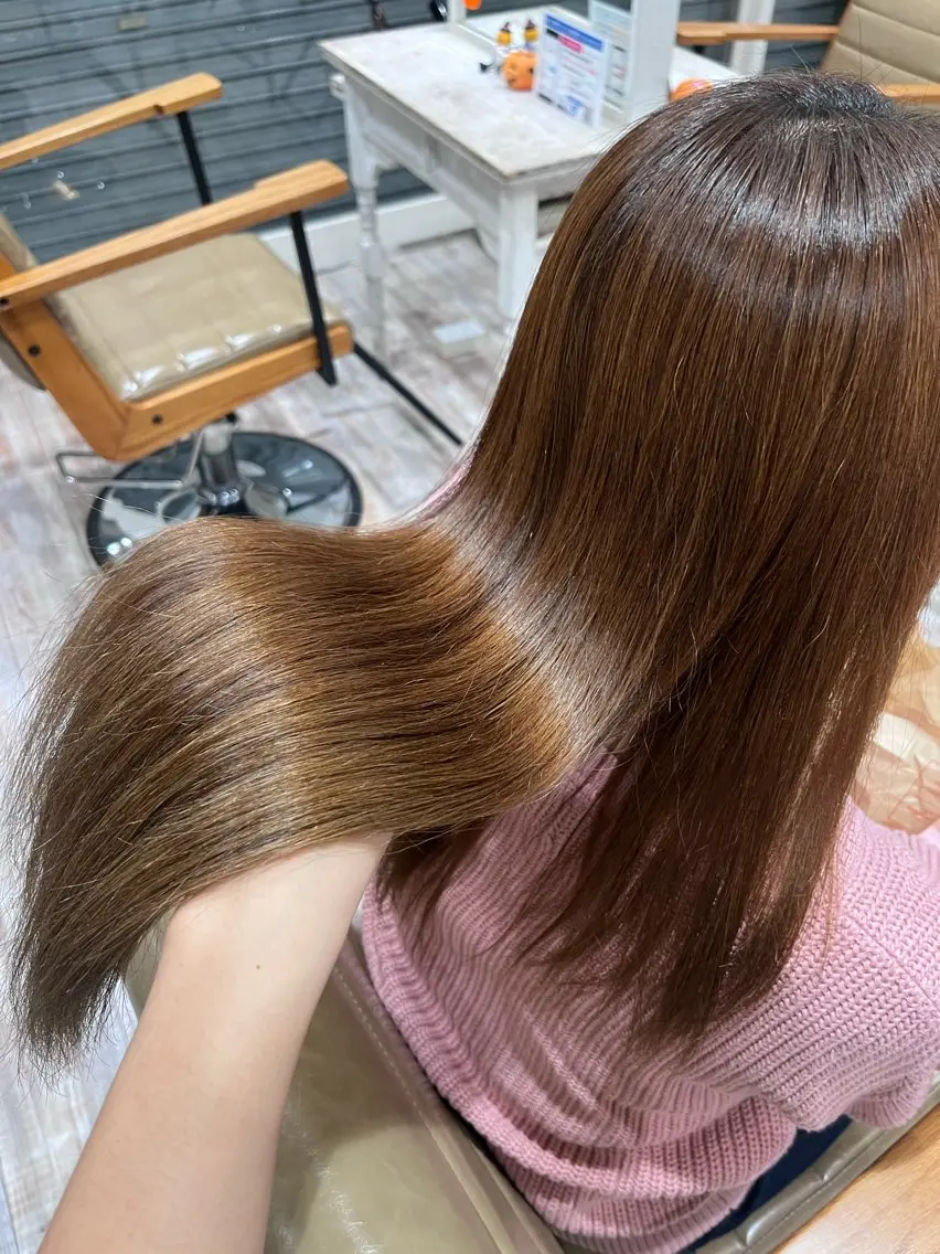 ロング 縮毛矯正 Love&Hair Breit/下川のヘアスタイル