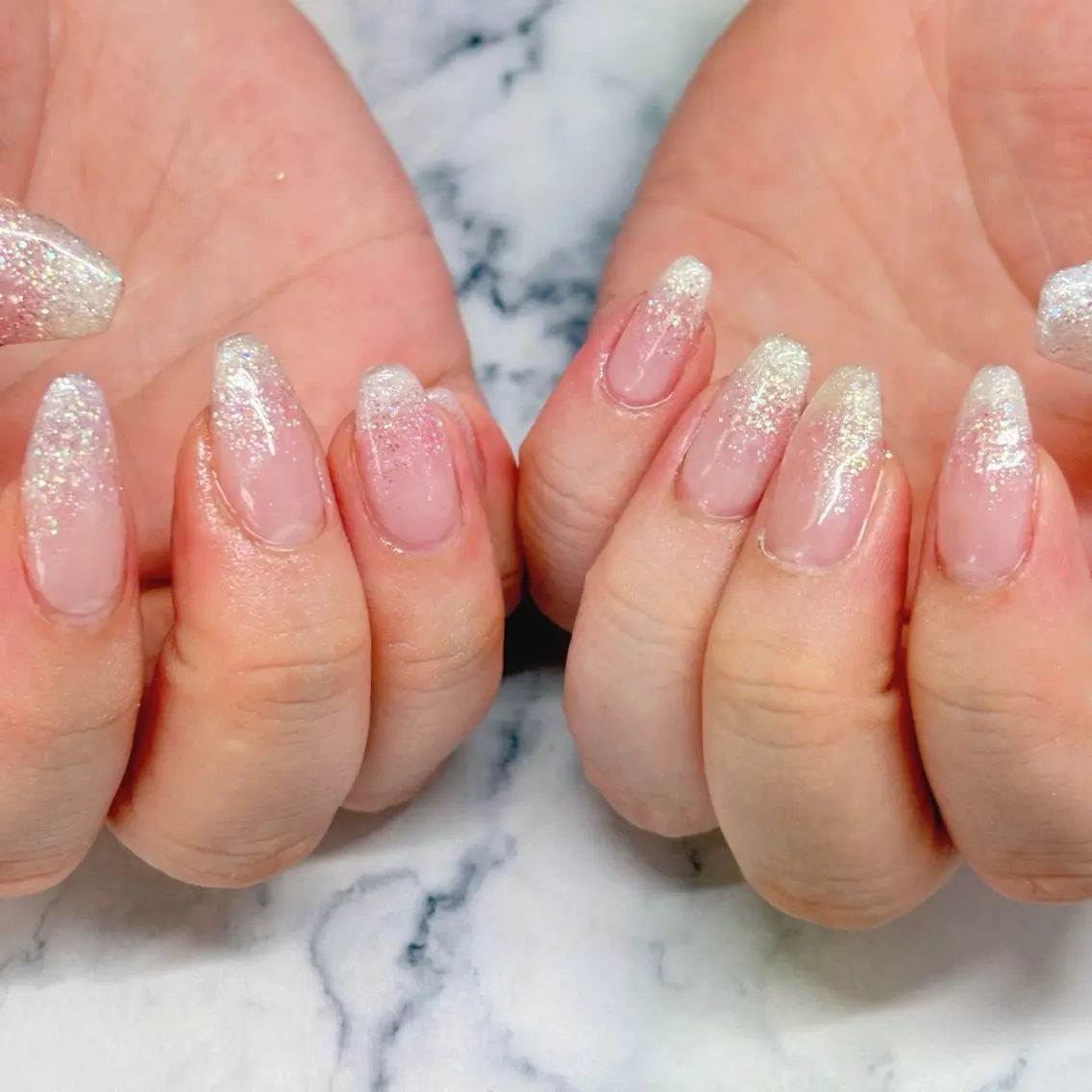 ネイル ラメ(グリッター) ラメグラデーション NailSalon LuireAZUSAのネイルデザイン