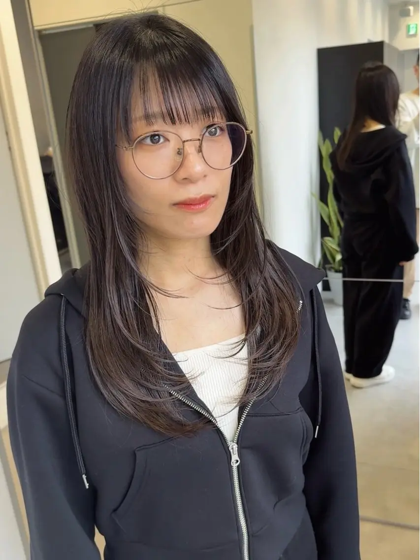 ロング 韓国風ヘア レイヤーカット トリートメント カット トリートメント 韓国ヘア🇰🇷 スズキのヘアスタイル