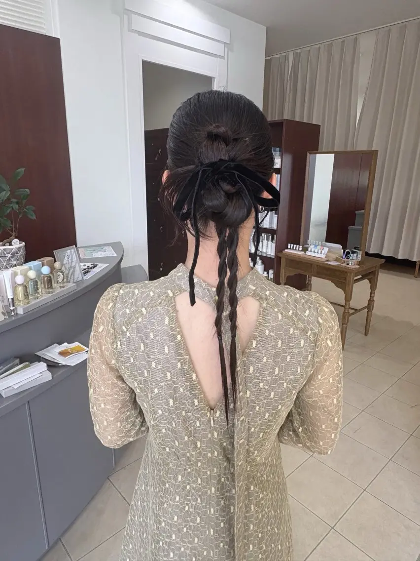 ロング ヘアアレンジ ヘアセット arika さやのマツエク・マツパデザイン