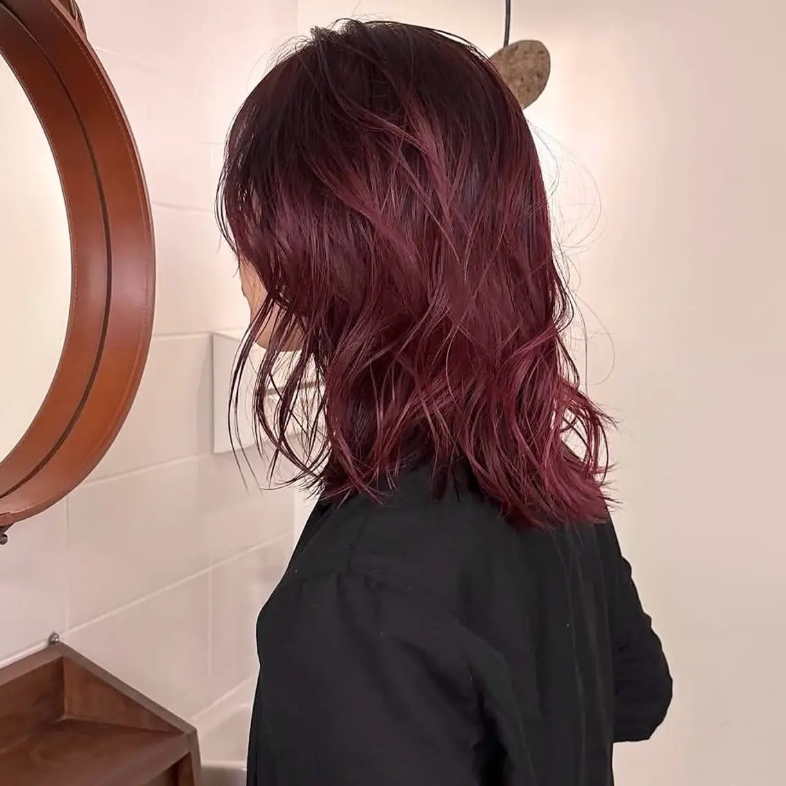 ミディアム ヘアカラー yuna🎀 ピンク・ラベンダーのヘアスタイル