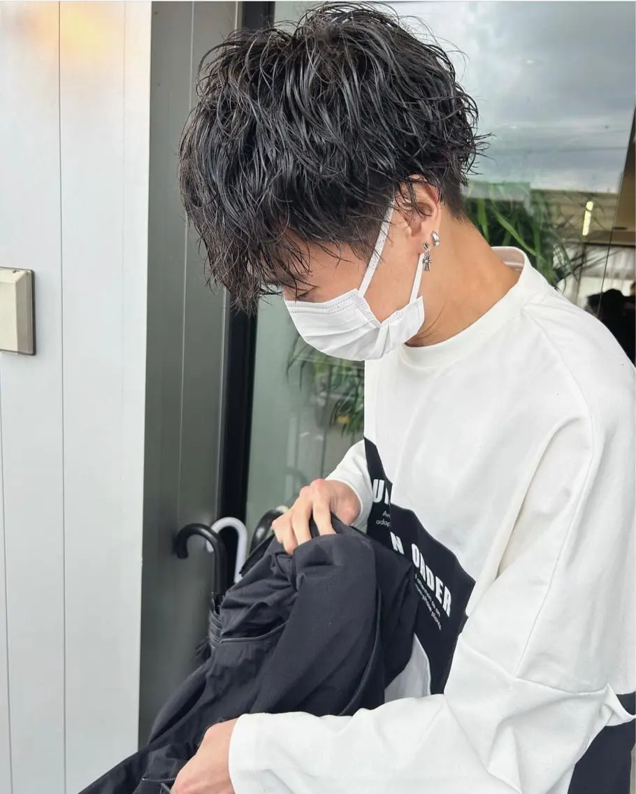 men's大人気✨似合せカット＋パーマ(特殊パーマ+¥2000​〜​)の写真