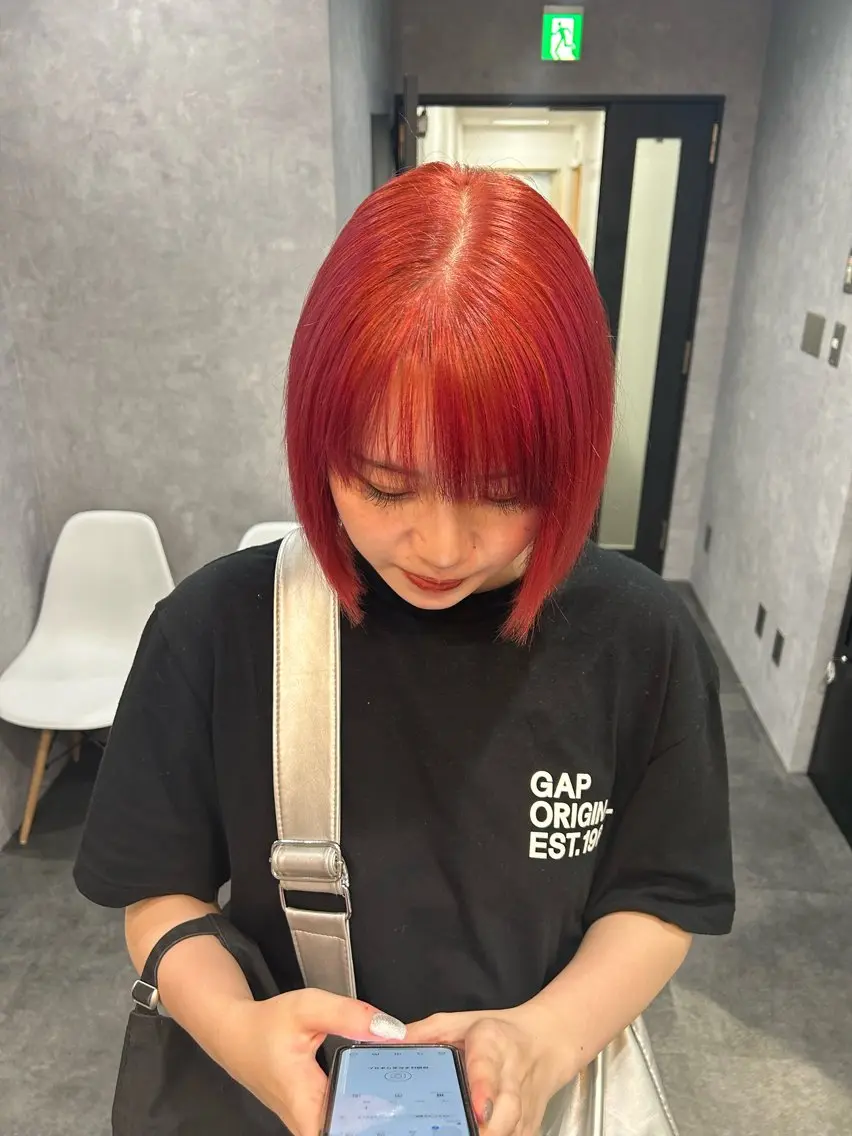 ミディアム プルエクステ/インナ ーカラー🦊はるなのヘアスタイル