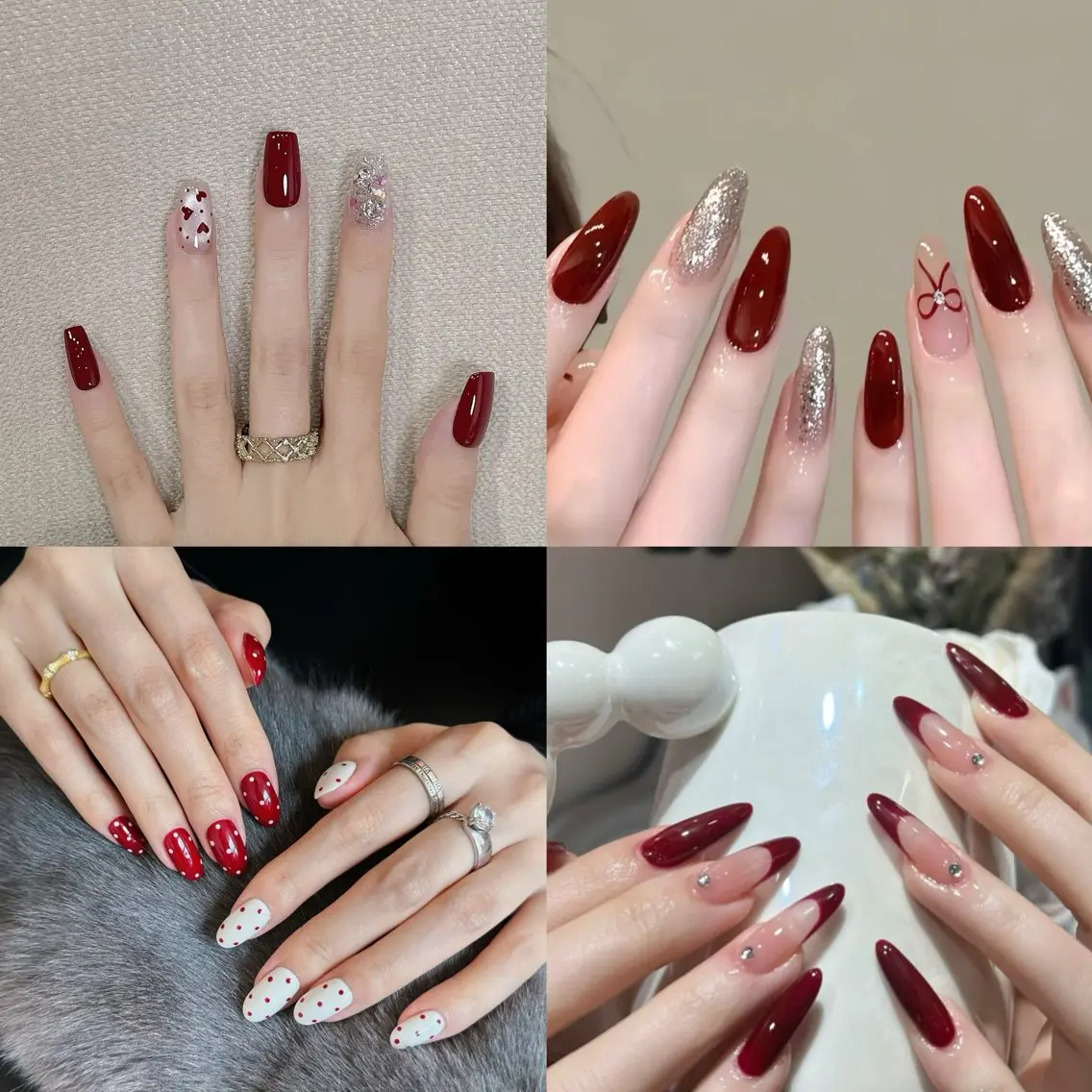 クリスマス定額デザイン➕ネイル用品(ハート型LEDランプ無料 ¥4000円分プレゼント)の写真