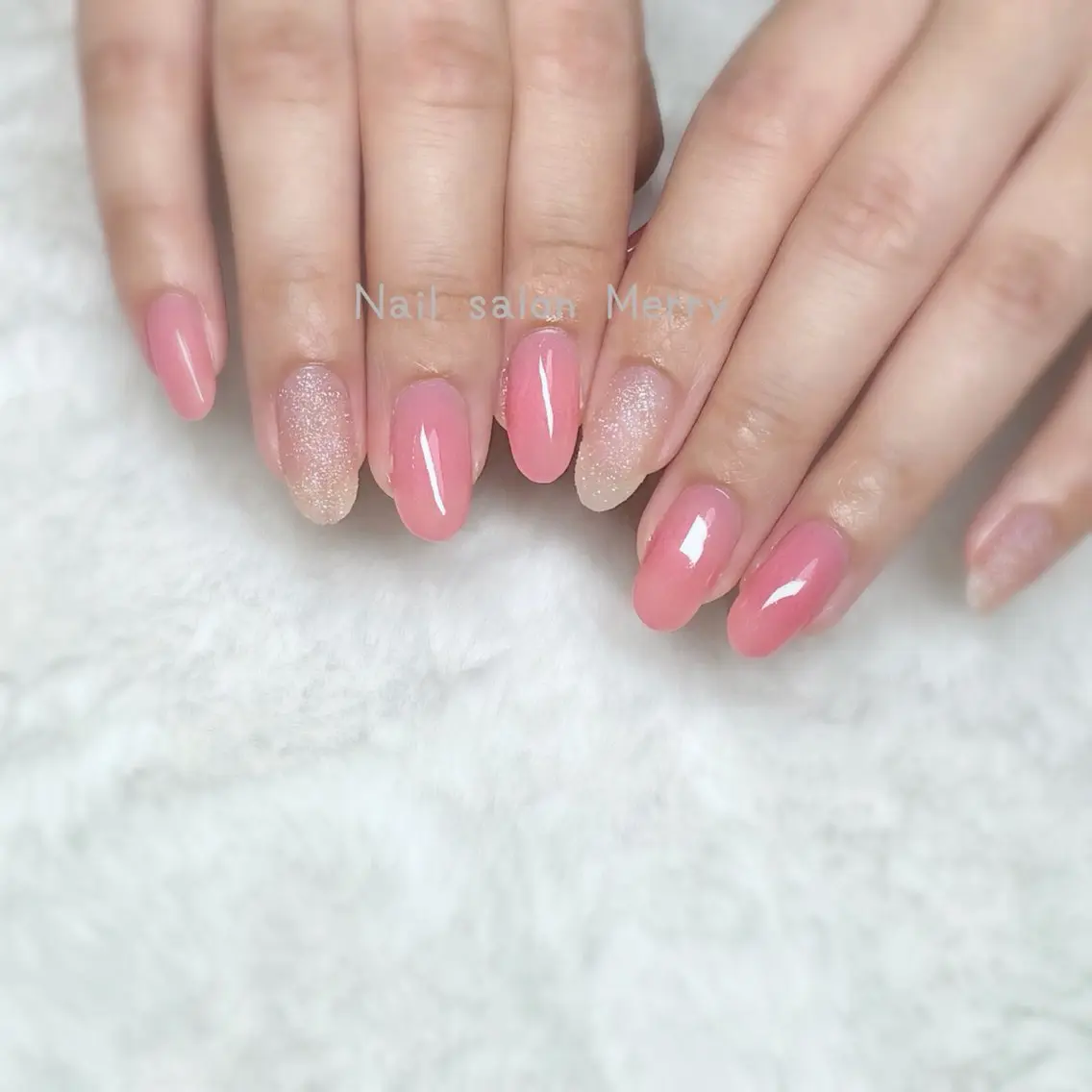 ネイル ピンク ハンドネイル Nail salon Merryのネイルデザイン