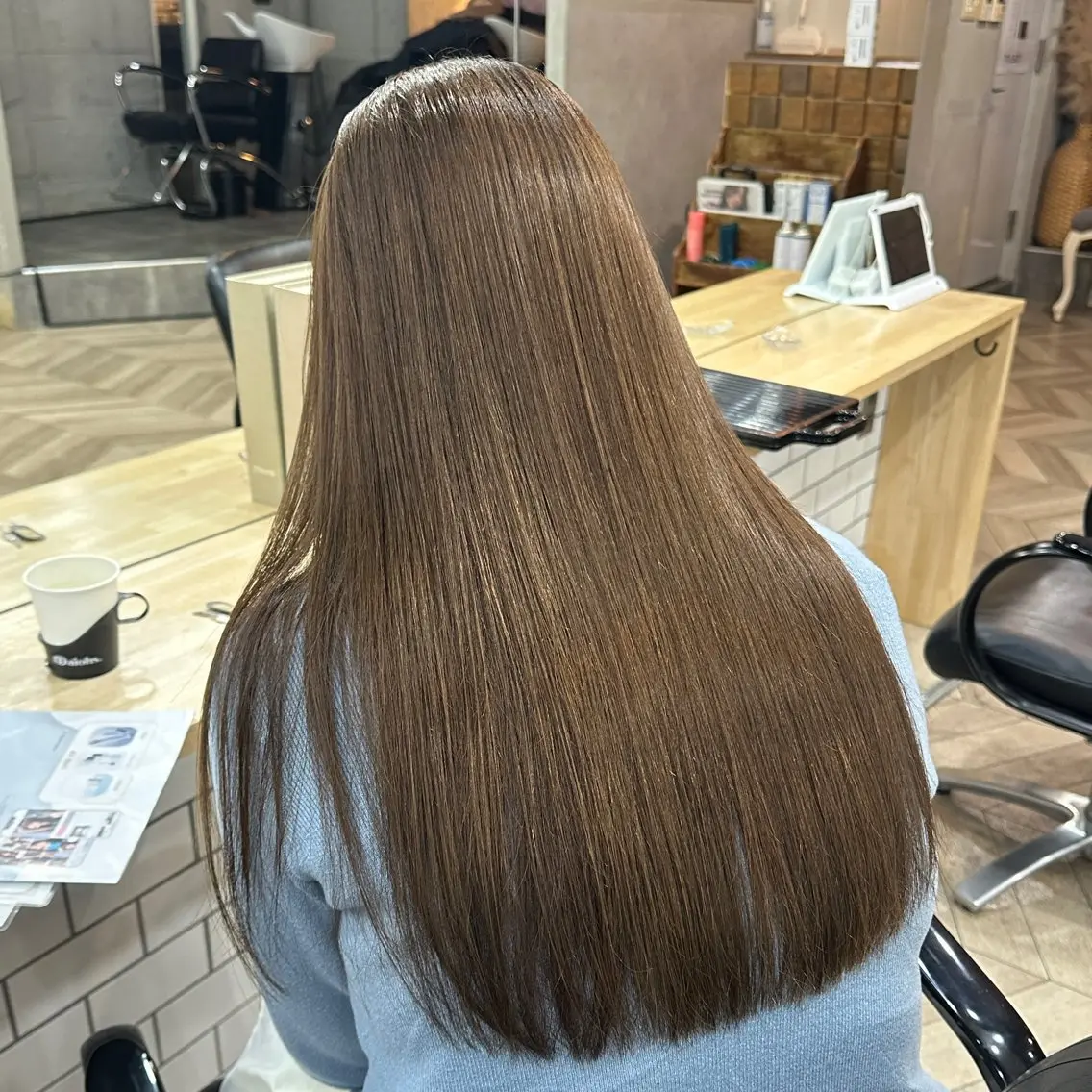 ロング カット ヘアカラー Angelica 内海  遥奈のヘアスタイル