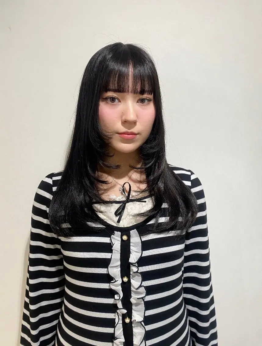 カラー カット ヘアカラー RISAKO レイヤーカット🎀のヘアスタイル