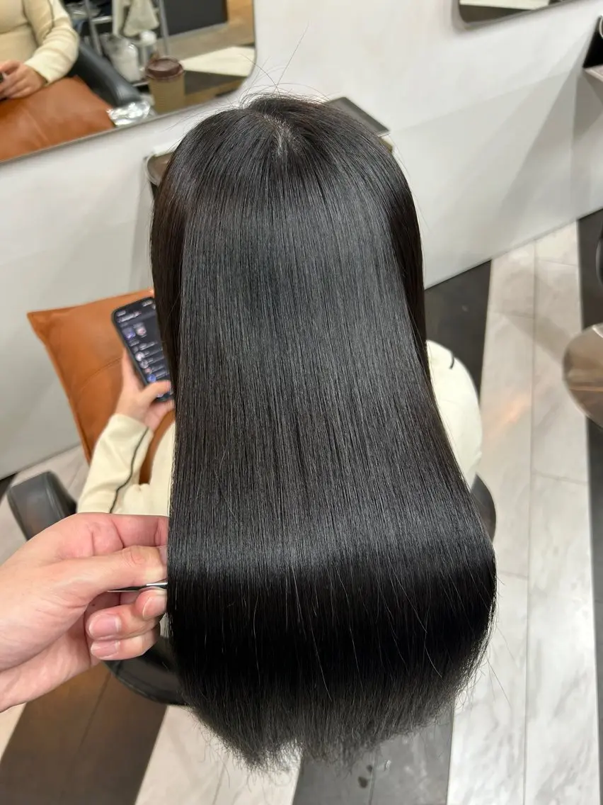 ロング パーマ カット 縮毛矯正 トリートメント 圧倒的髪質改善 ✂︎飯島悠介のヘアスタイル