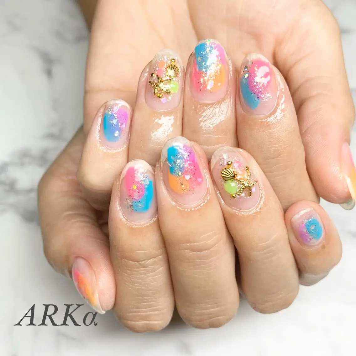 ネイル ハンドネイル Nailsalon ARKαのネイルデザイン