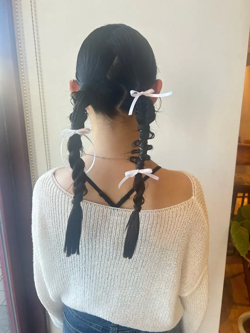 セミロング sanaha🎀 カラーモデルのヘアスタイル