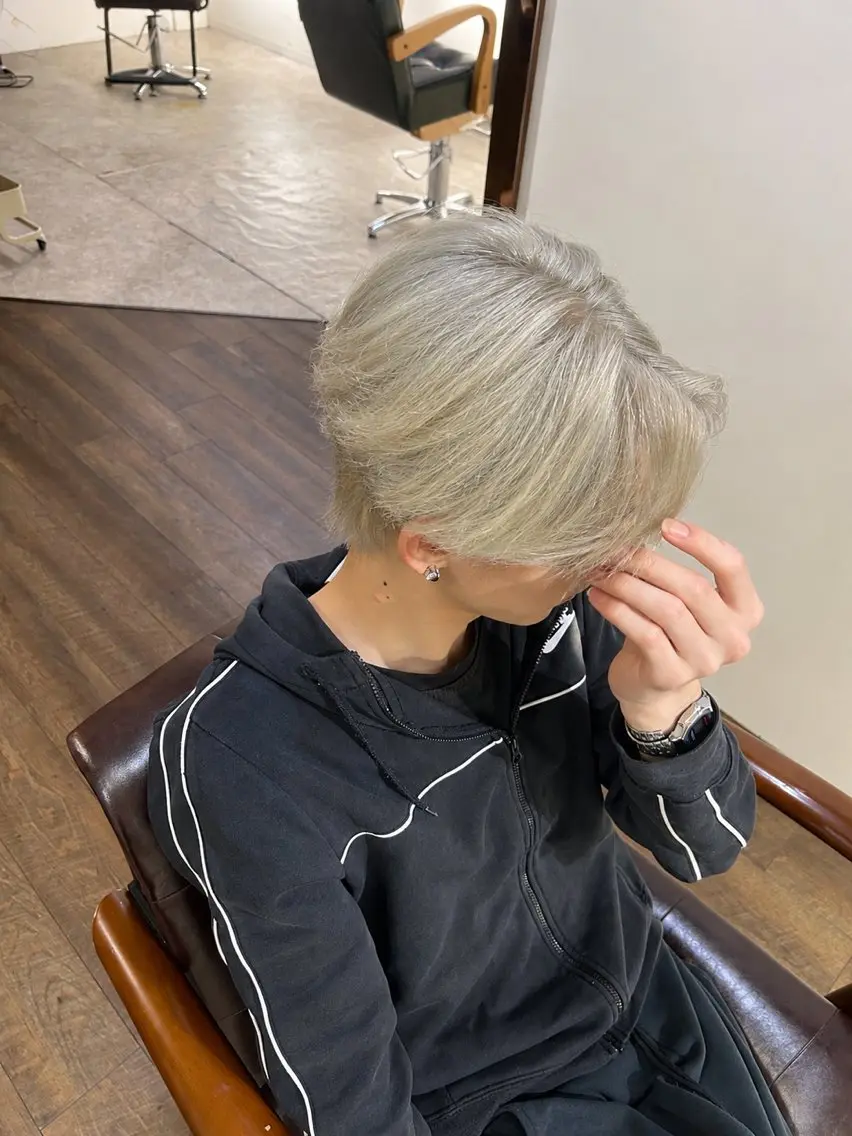 カラー メンズ ヘアカラー 🐣なな Wカラーモデル募集中のヘアスタイル