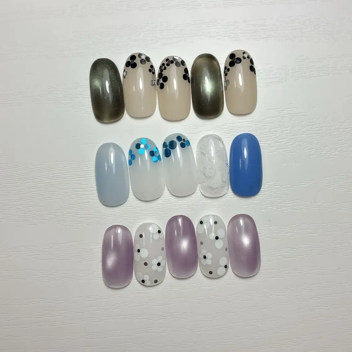 ネイル フットネイル 氷ネイル・うるうるネイル マグネットネイル ニュアンスネイル シンプルネイル ハンドネイル nail salon anoneのネイルデザイン