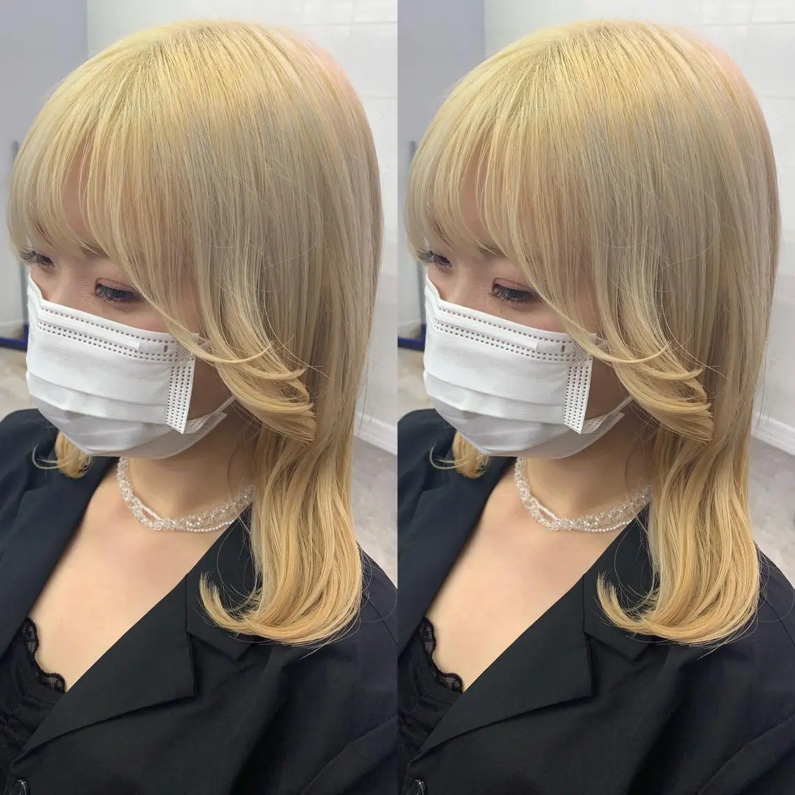ミディアム ヘアカラー トリートメント プルエクステ 🖤MIYUのヘアスタイル