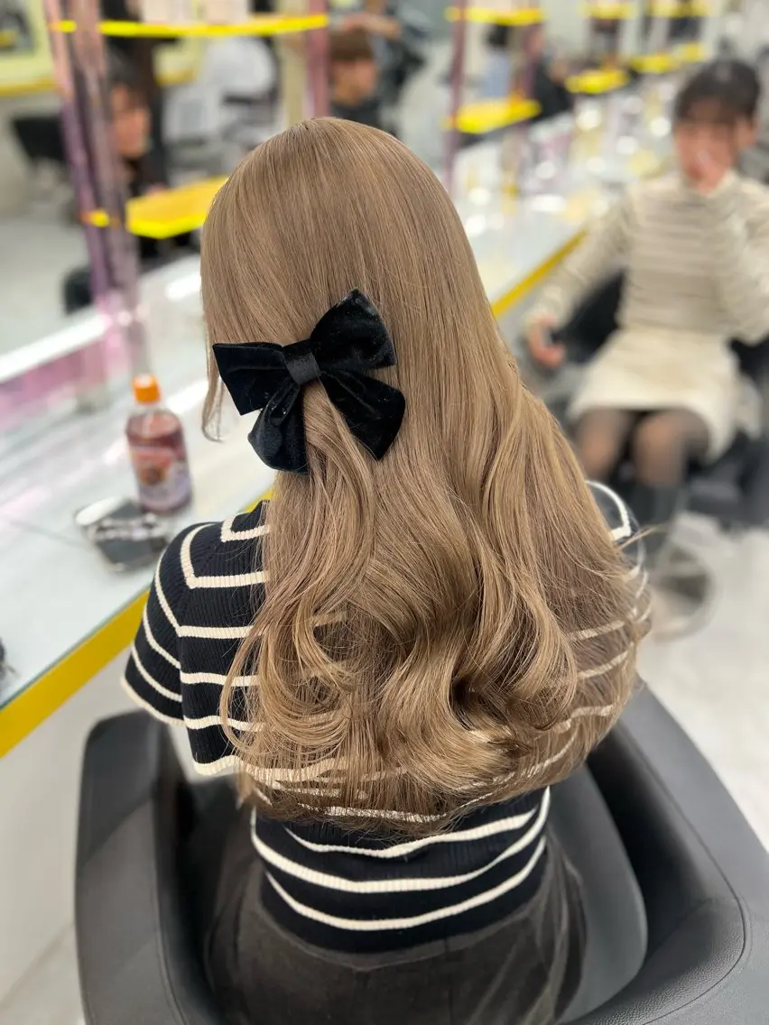カラー ヘアカラー 暖色✖️韓国ヘア 🥀SAHO🥀のヘアスタイル