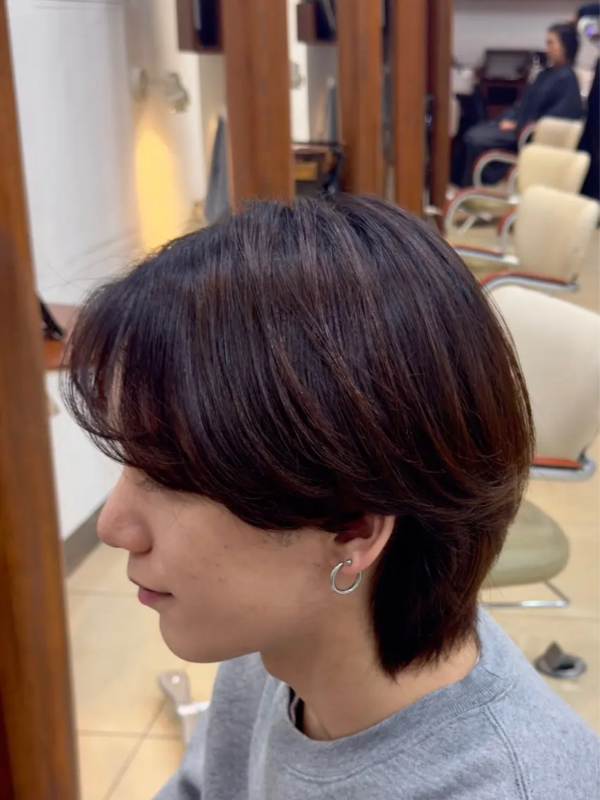 ミディアム メンズ ✨髪質改善縮毛矯正 ✨輿水のヘアスタイル