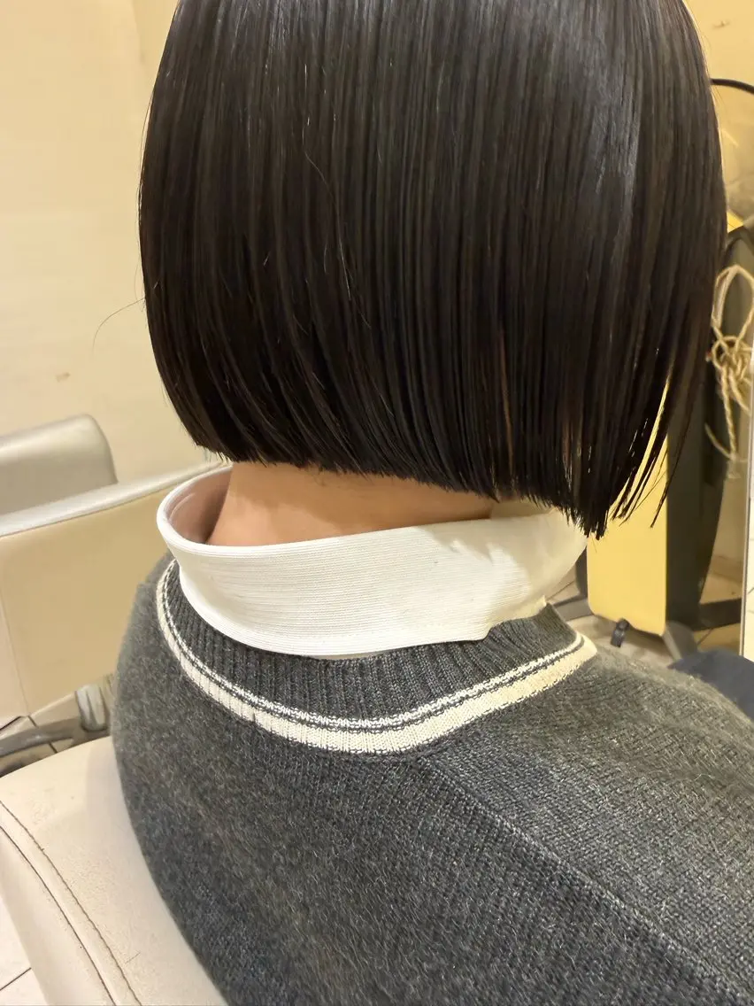 ミディアム カット 松下仁美 /切りっぱなしボブのヘアスタイル