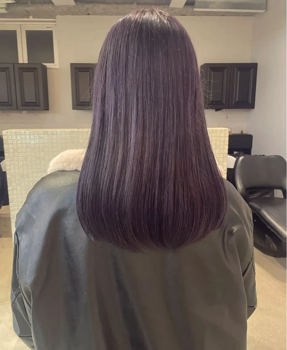 ミディアム カラー 透明感カラー ラベンダーカラー 無料カットモデル募集 / 涼 乃のヘアスタイル