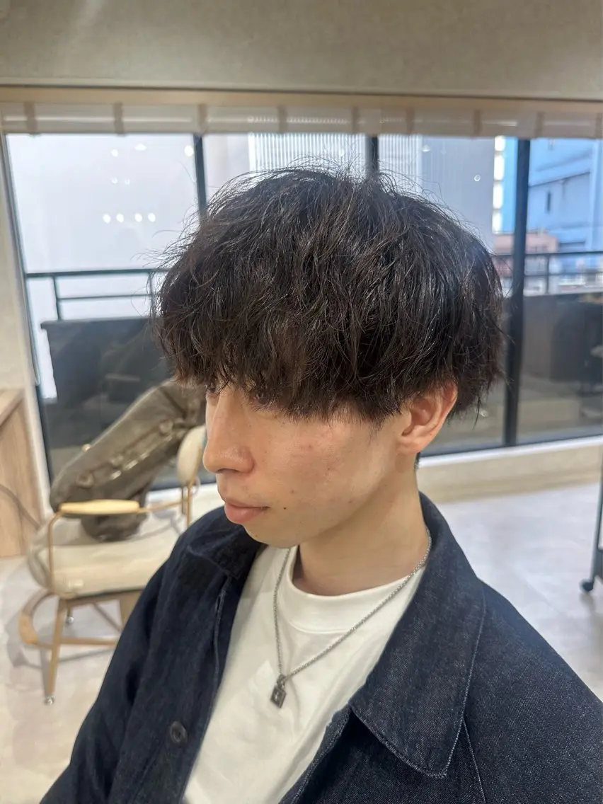 パーマ メンズ メンズパーマ ツイストスパイラルパーマ スパイラルパーマ 🎀似合わせカット/ ボブ/佐瀬千枝🎀のヘアスタイル