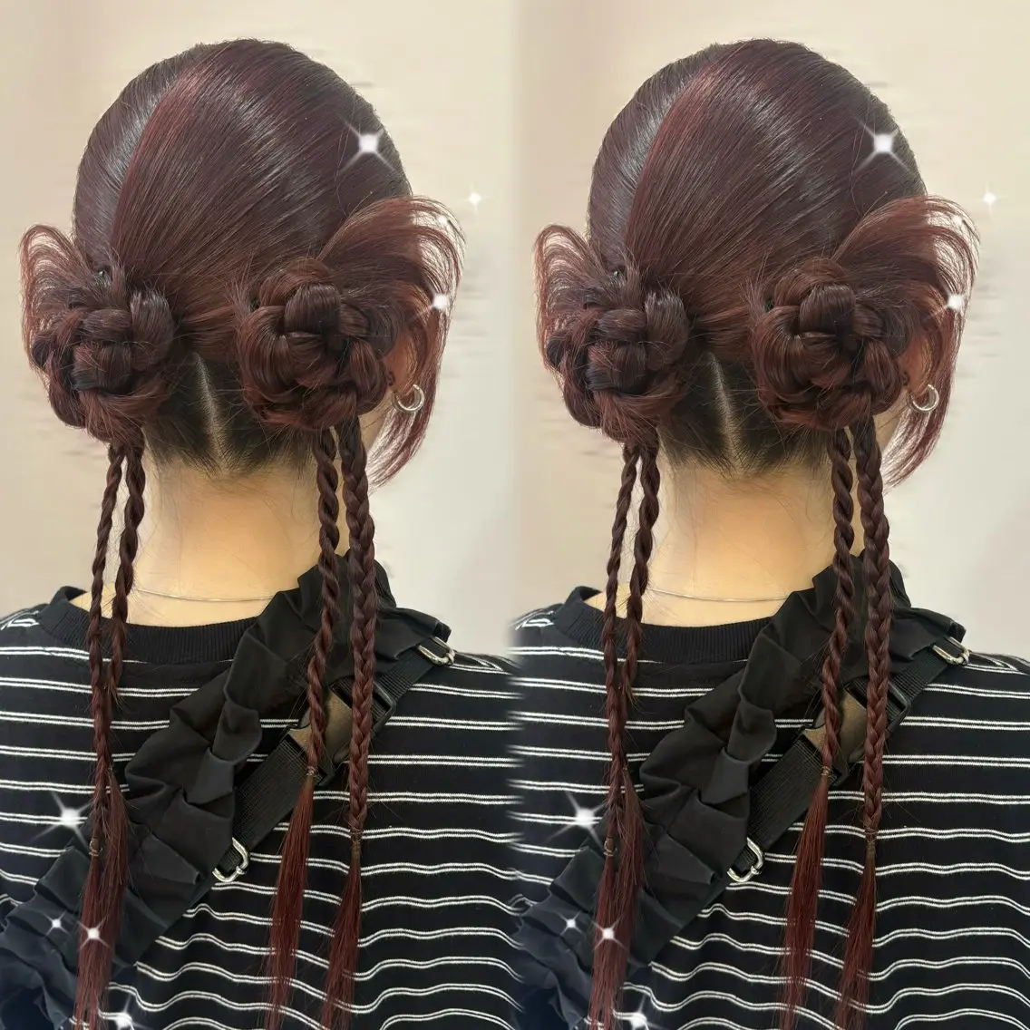 ヘアアレンジ OZ梅田♡ ゆはなブリーチのヘアスタイル