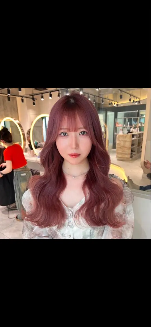 ロング カット ヘアカラー トリートメント 顔周り🇰🇷韓国 レイヤー/モエのヘアスタイル