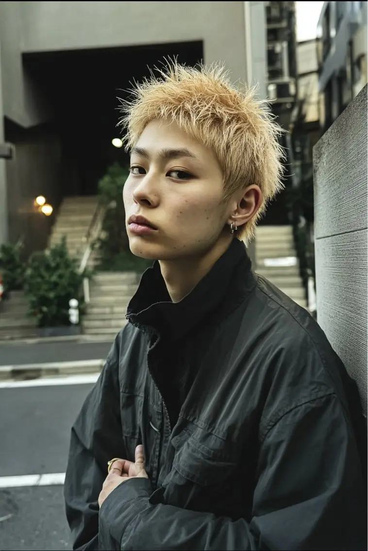 メンズ スダユーヤ 💫推しカラーウルフのヘアスタイル