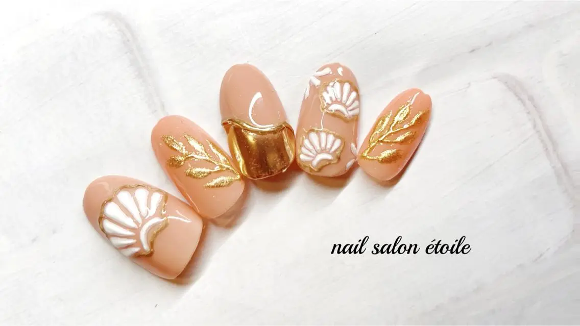 ネイル アートネイル クリアネイル ジェルネイル ミラーネイル ぷっくりネイル ハンドネイル nail salon étoileのネイルデザイン