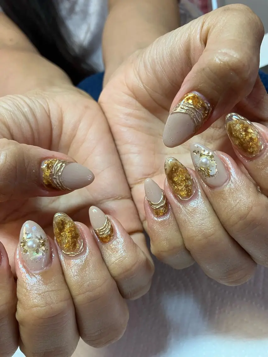 ネイル rukianail 新里のネイルデザイン
