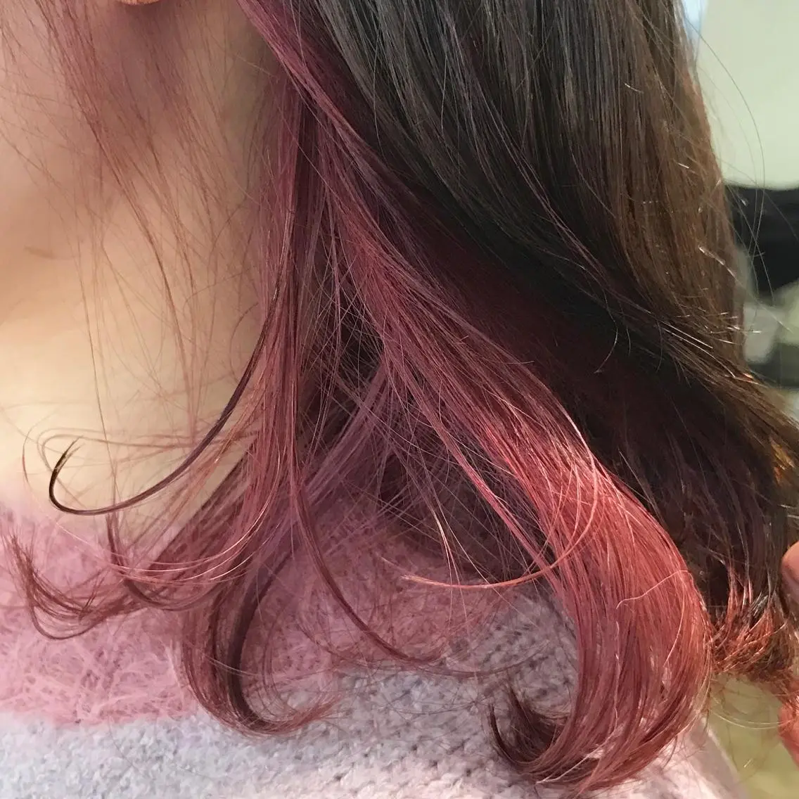 ショート カラー ダブルカラー インナーカラー サロンドミルク 原宿のヘアスタイル