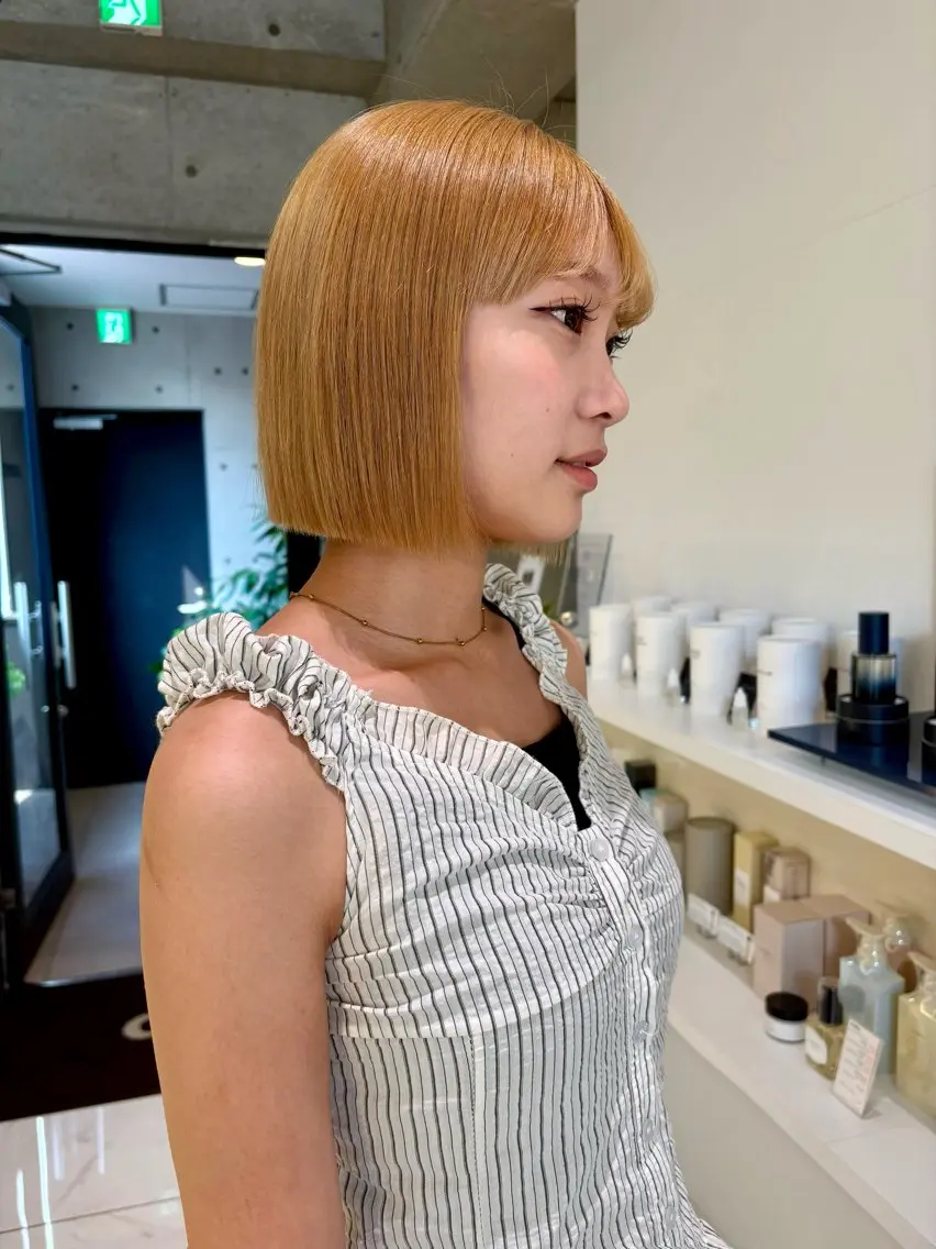 ショート トリートメント カット トリートメント nanami /ボブ/透明感カラーのヘアスタイル