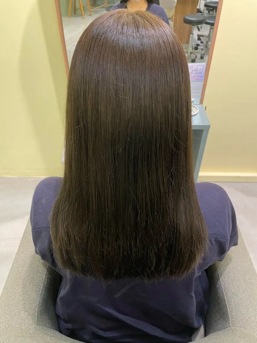 セミロング 中井 菜々香のヘアスタイル