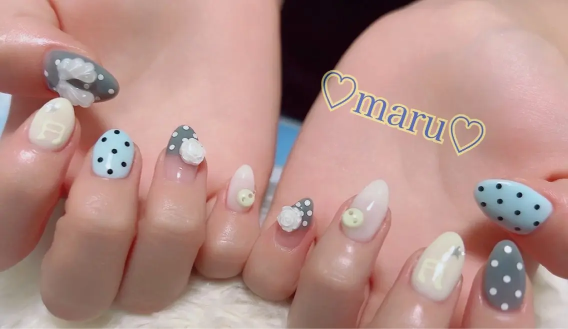 ネイル 持ち込み ハンドネイル フットネイル まるみ ♡のその他イメージ
